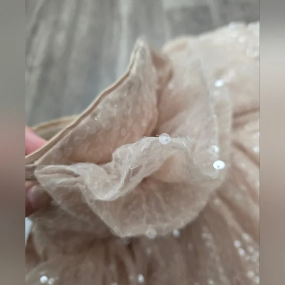 Nwt SELKIE CANDIED PARTY BLUE MOON SEQUIN PUFF DRESS xxl Cottage Fairycore - Picture 10 of 13